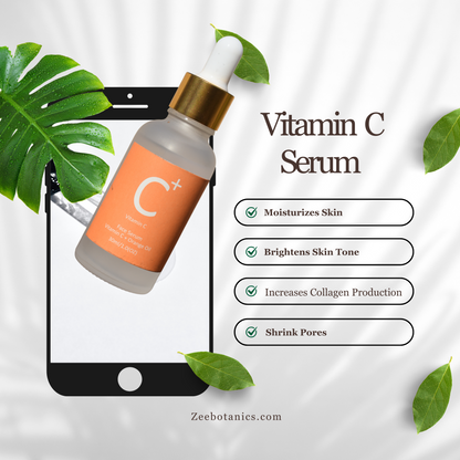 Vitamin-C + Orange oil  Face serum Brighten Skin | Collagen production: